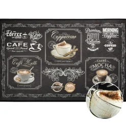 Anti Ermüdungsmatte Arbeitsplatzmatte Stehmatte Bodenmatte Küchenläufer rutschfest Kaffee