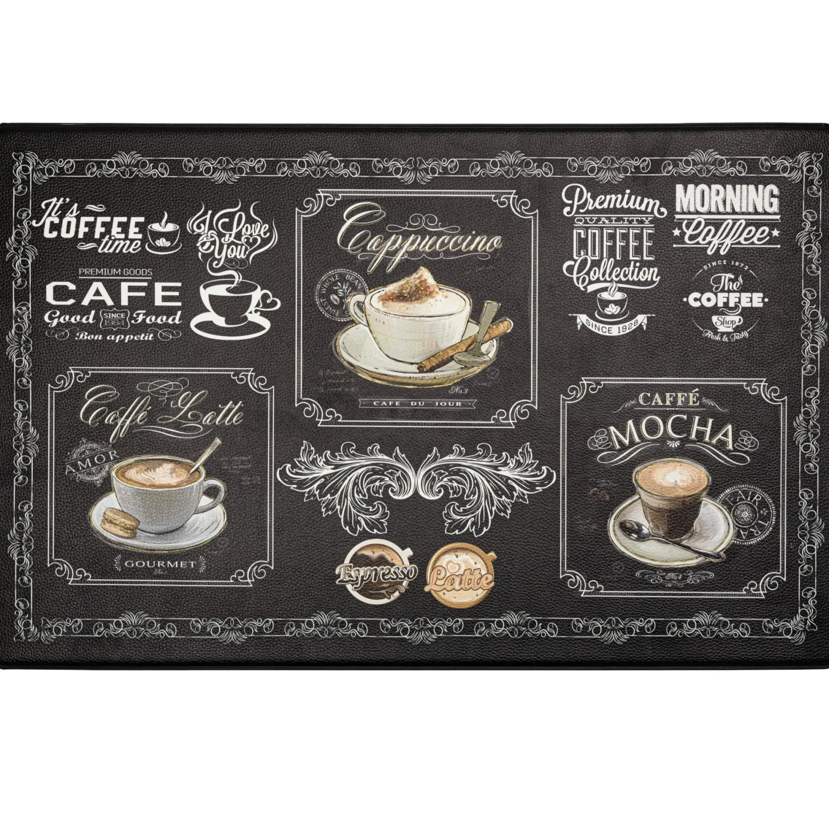 Anti Ermüdungsmatte Arbeitsplatzmatte Stehmatte Bodenmatte Küchenläufer rutschfest Kaffee