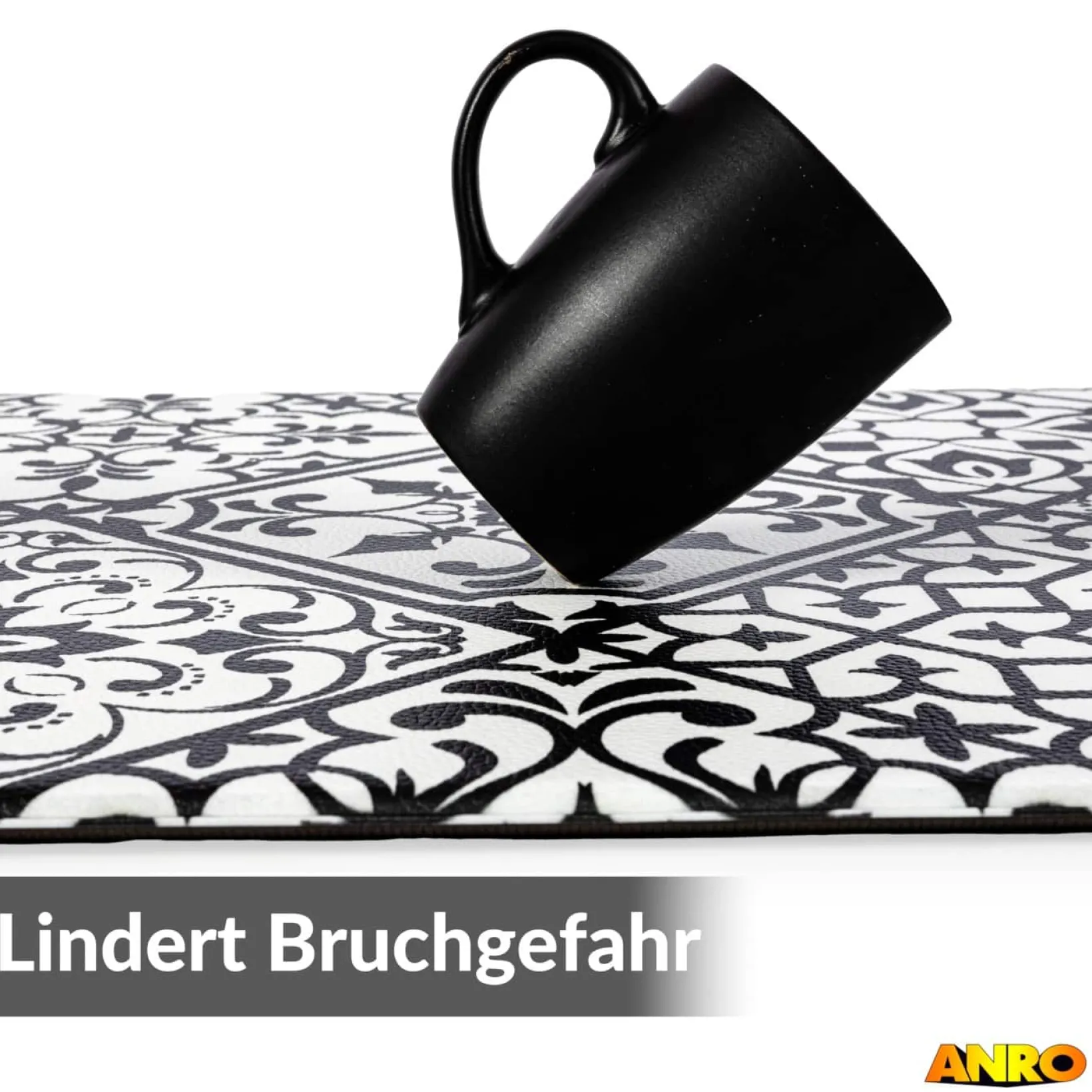 Anti Ermüdungsmatte Stehmatte Bodenmatte Küchenteppich Arbeitsplatzmatte Küchenläufer Küchenmatte rutschfest Natur