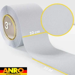 Antirutsch Klebeband selbstklebend anti-rutsch Tape Band Klebestreifen FixoFlex Breite 5 & 10cm Transparent 10m Rolle