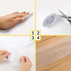 Antirutsch Klebeband selbstklebend anti-rutsch Tape Band Klebestreifen FixoFlex Breite 5 & 10cm Transparent 10m Rolle