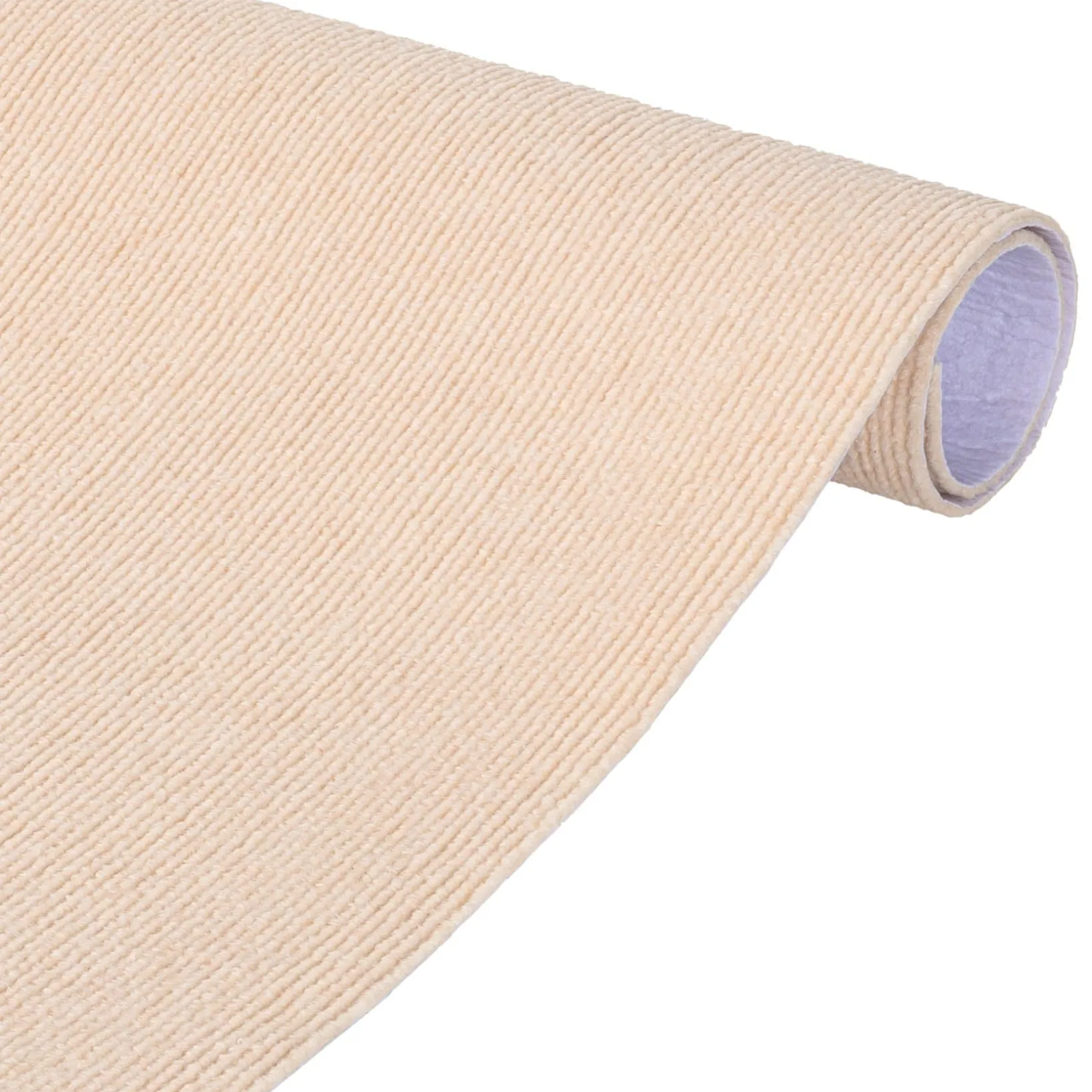 Antirutschmatte Bodenmatte selbsthaftend Teppich Bodenbelag in Meterware Creme