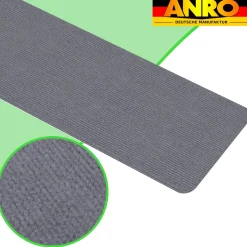Antirutschmatte Bodenmatte selbsthaftend Teppich Bodenbelag in Meterware Grau Nemesis