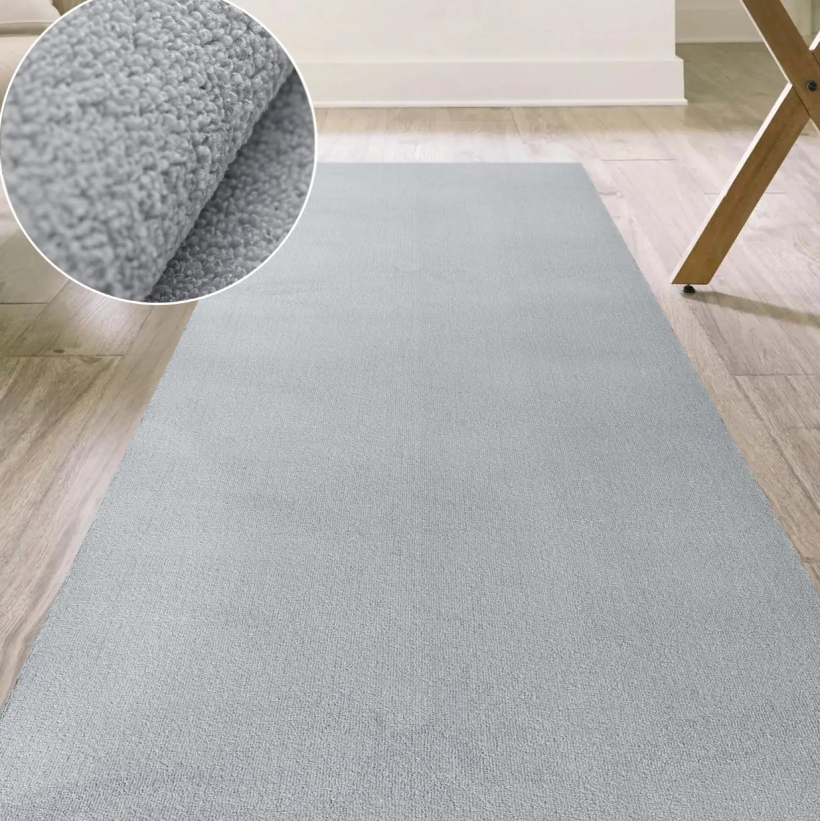 Badematte Badteppich Badezimmer Teppich Mikrofaser Grau