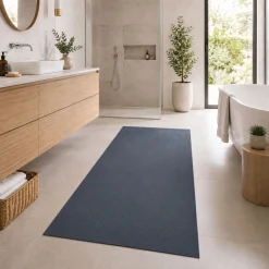 Badematte Badteppich Badezimmer Teppich Mikrofaser Anthrazit