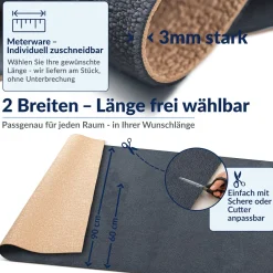Badematte Badteppich Badezimmer Teppich Mikrofaser Anthrazit