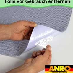 Bodenschutzmatte Bürostuhlunterlage Schreibtischstuhl Unterlage Teppich selbsthaftend NEMESIS Grau