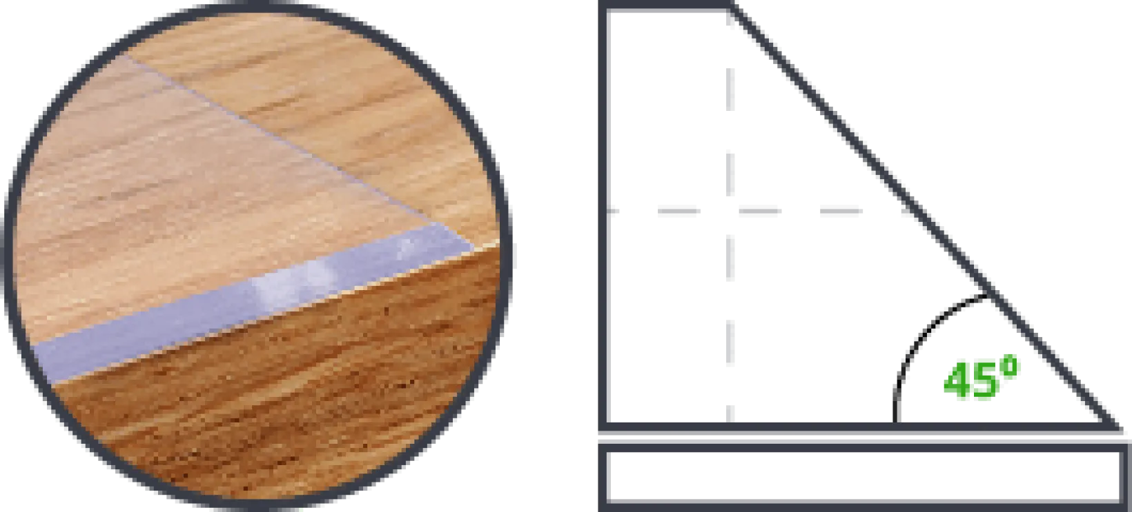 Bürostuhlunterlage Bodenschutzmatte transparent nach Maß 3mm Dicke