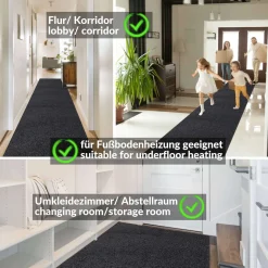 Flur Läufer Sauberlaufmatte Schmutzfangläufer Jumbo nach Maß