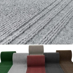 Flurläufer Teppichläufer Sauberlaufmatte Schmutzfangmatte Meterware Grau 67cm Breit