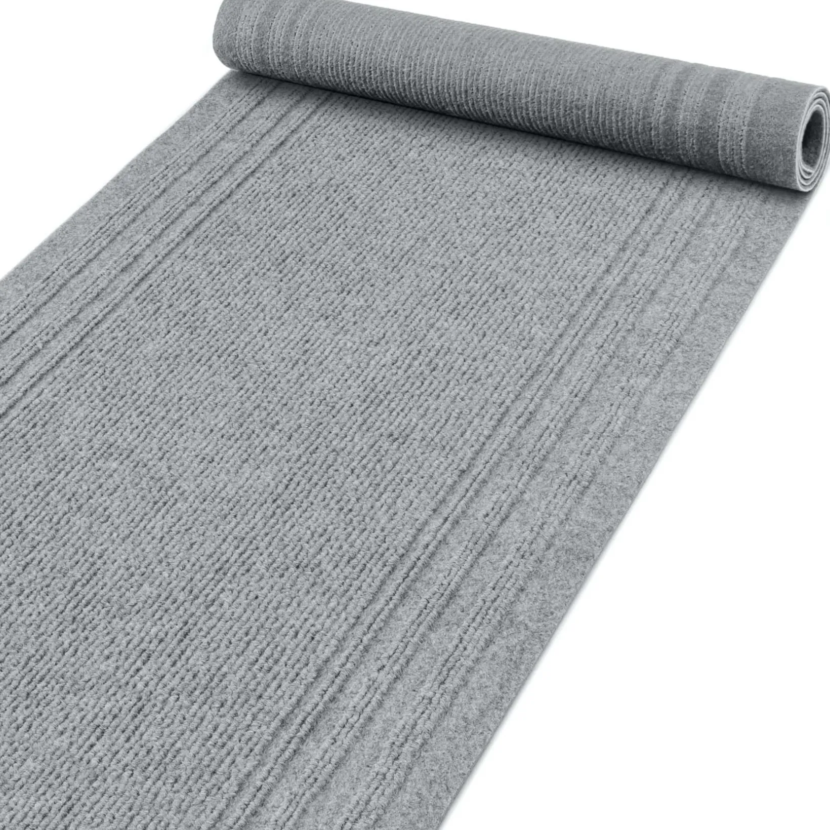 Flurläufer Teppichläufer Sauberlaufmatte Schmutzfangmatte Meterware Grau 67cm Breit