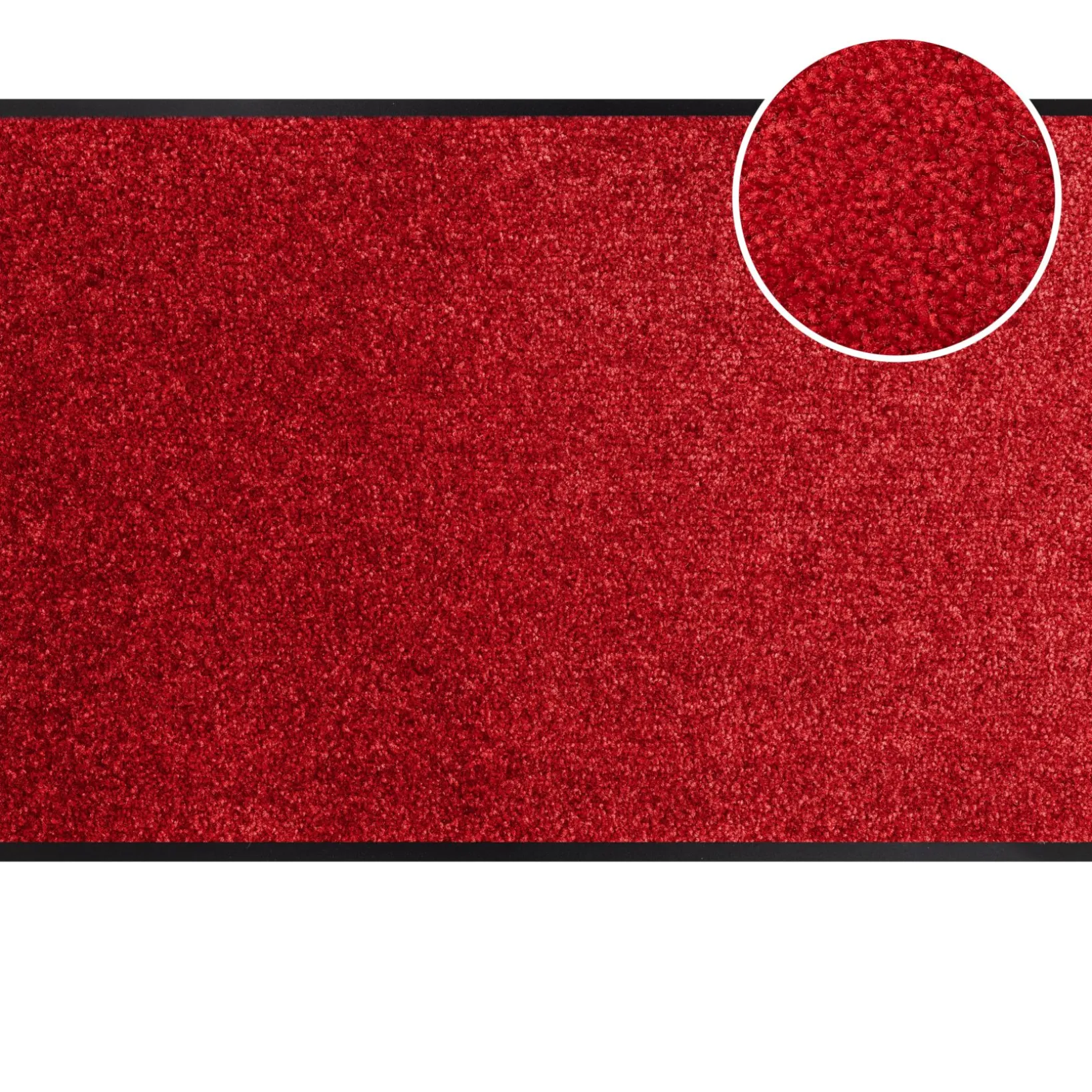 Fußmatte Schmutzfangmatte AMIGO Sauberlaufmatte Schmutzmatte mit Gummirand 8 Größen für innen & außen Rot