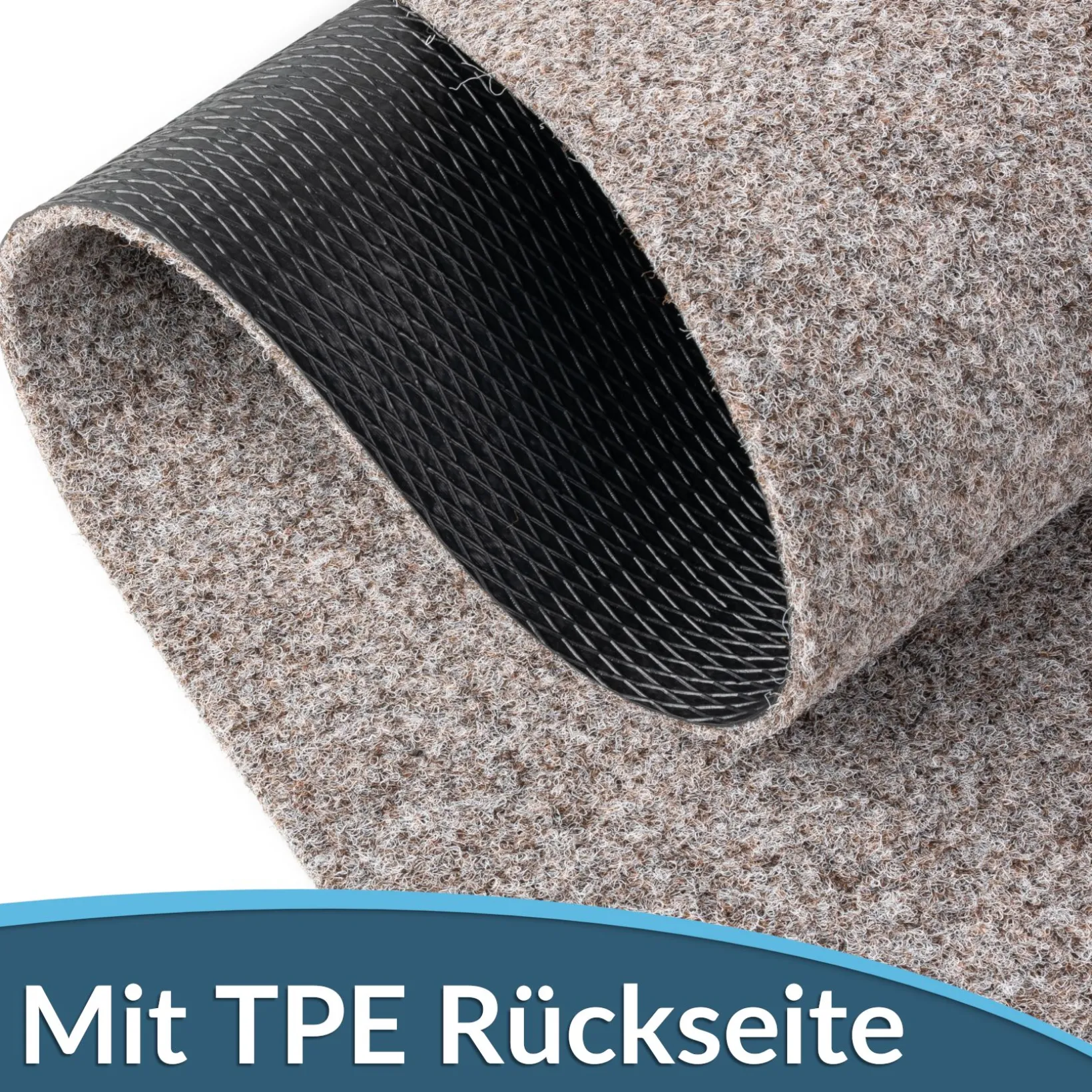 Fußmatte Schuhparkplatz Sauberlaufmatte Türmatte Beige in verschiedenen Breiten & Längen