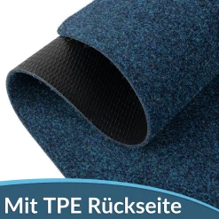 Fußmatte Schuhparkplatz Sauberlaufmatte Türmatte Blau in verschiedenen Breiten & Längen