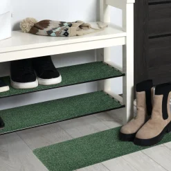 Fußmatte Schuhparkplatz Sauberlaufmatte Türmatte Grün in verschiedenen Breiten & Längen
