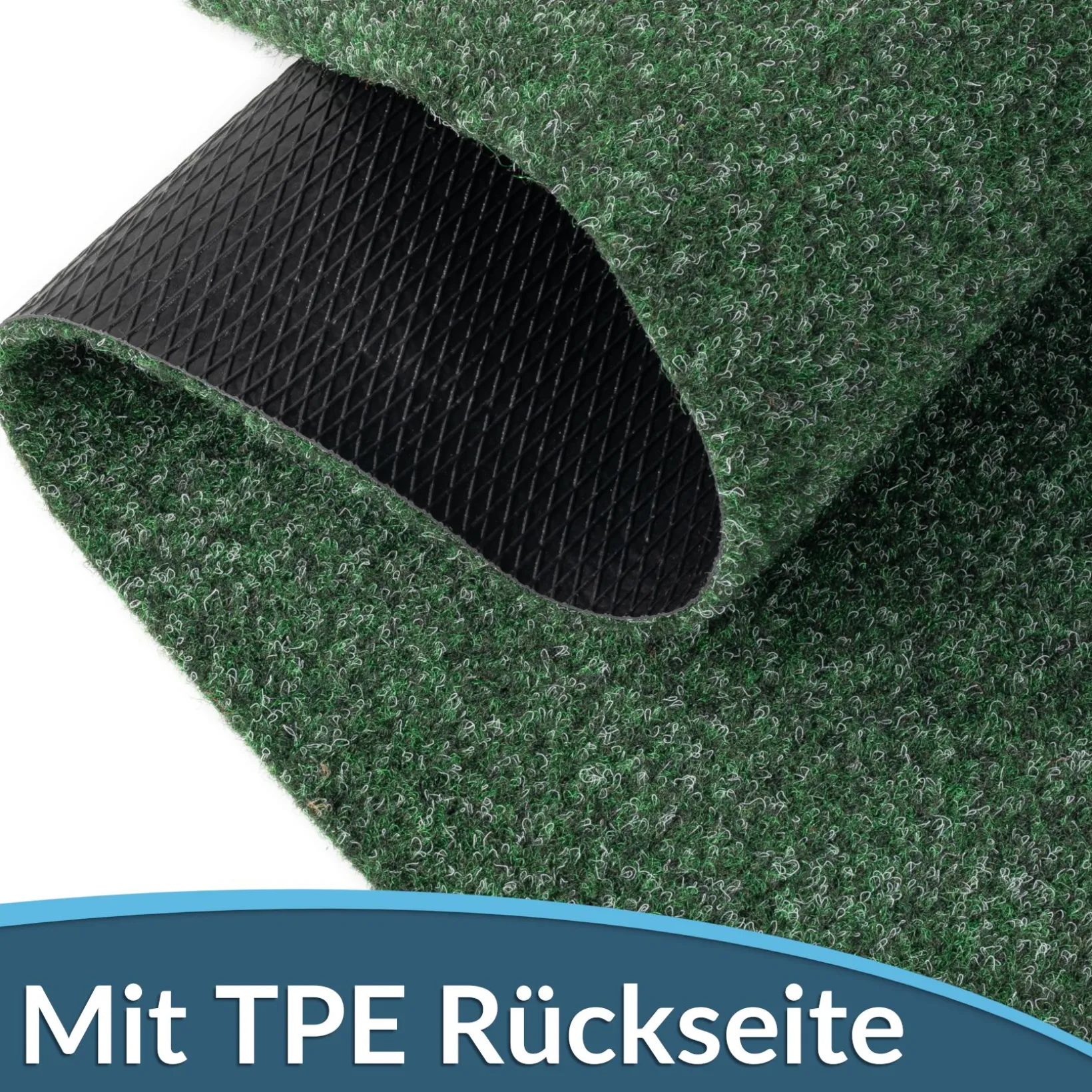 Fußmatte Schuhparkplatz Sauberlaufmatte Türmatte Grün in verschiedenen Breiten & Längen