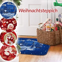 Fußmatte Weihnachtsteppich Weihnachts Türmatte 50×80 cm