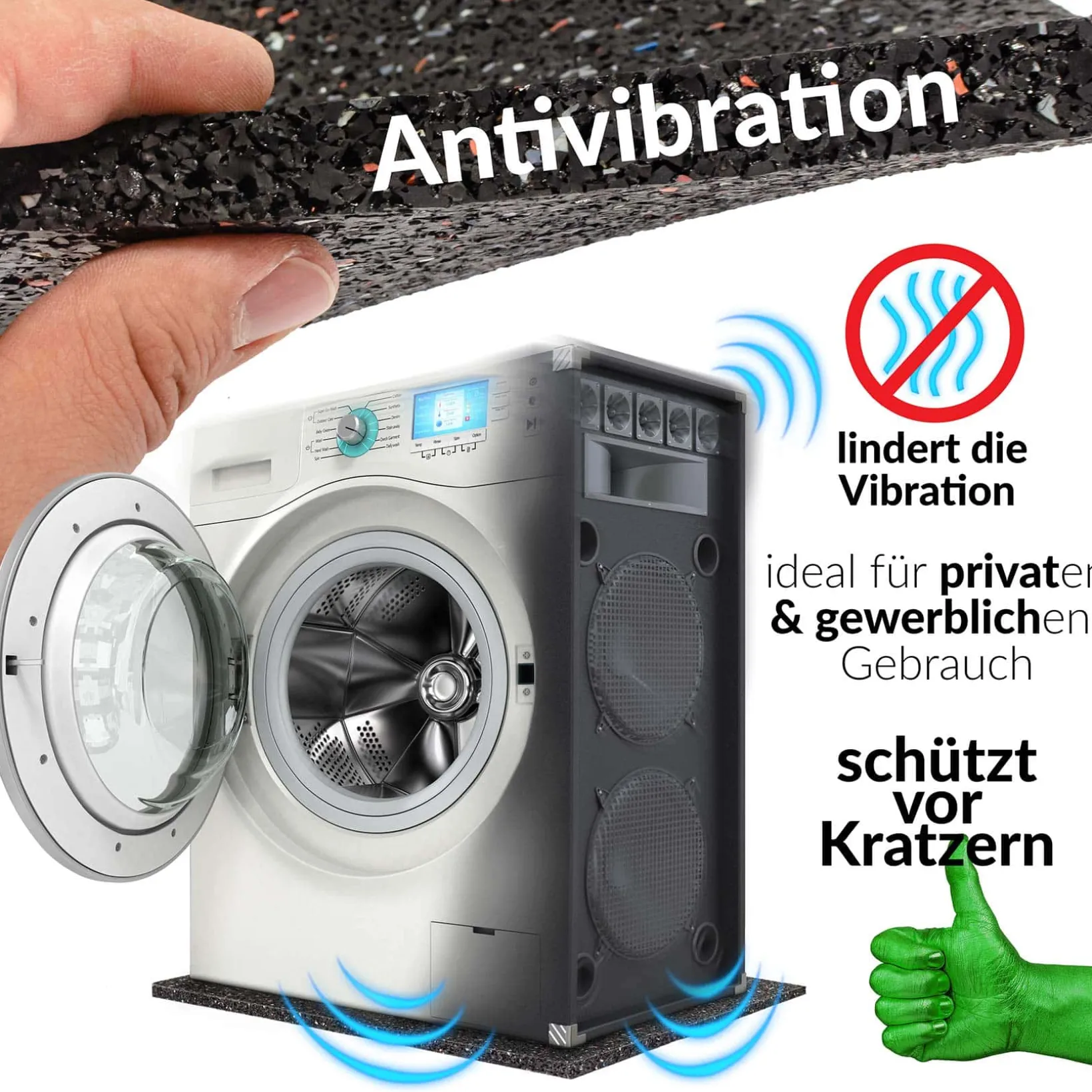 Gummigranulatmatte Baumatten Antivibrationsmatte 10/15mm