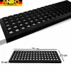 Gummi Stufenmatte Kantenschutz Ringgummi Loch Muster Drainage Treppenstuffen Antirutschmatte 75x25x3cm