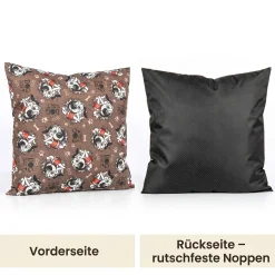 Hundekissen Hundematte abwaschbar Hunde Kissen 4 Größen Hundemotive Braun