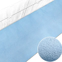 Küchenläufer Küchenteppich abwaschbar Hellblau Mikrofaser