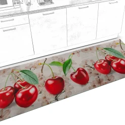 Küchenläufer Küchenteppich Läufer Flur Teppichläufer Sprinty Kirschen 52cm Breite