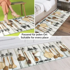 Küchenläufer Küchenteppich Läufer Flur Teppichläufer Sprinty Cucina New Mehrfarbig 50cm Breit