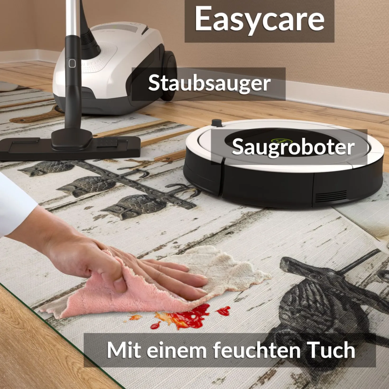 Küchenläufer Küchenteppich Läufer Flur Teppichläufer Sprinty Cucina New Mehrfarbig 50cm Breit