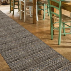 Küchenläufer Küchenteppich Läufer Flur Linien Braun