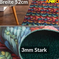 Küchenläufer Küchenteppich Läufer Flur Teppichläufer Sprinty Drappo 52cm Breite