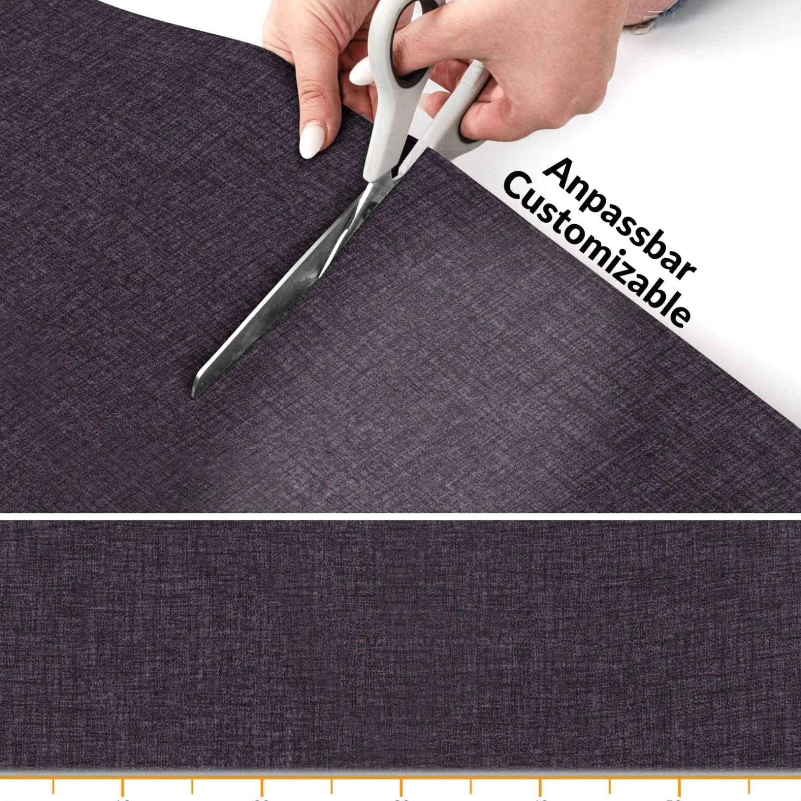 Küchenläufer Küchenteppich Läufer Flur Teppichläufer Uni Braun Breite 67cm in Meter