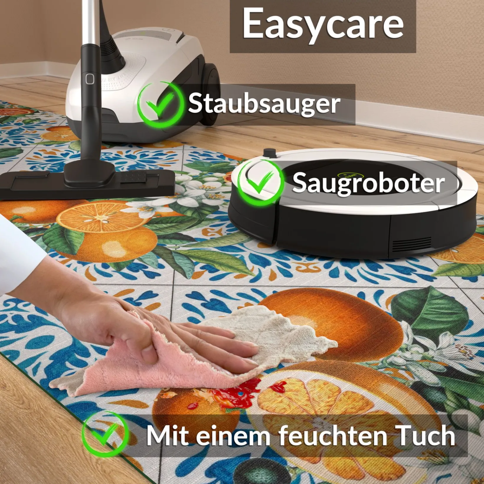 Küchenläufer Küchenteppich Läufer Flur Teppichläufer Sprinty Zagara 52cm Breite
