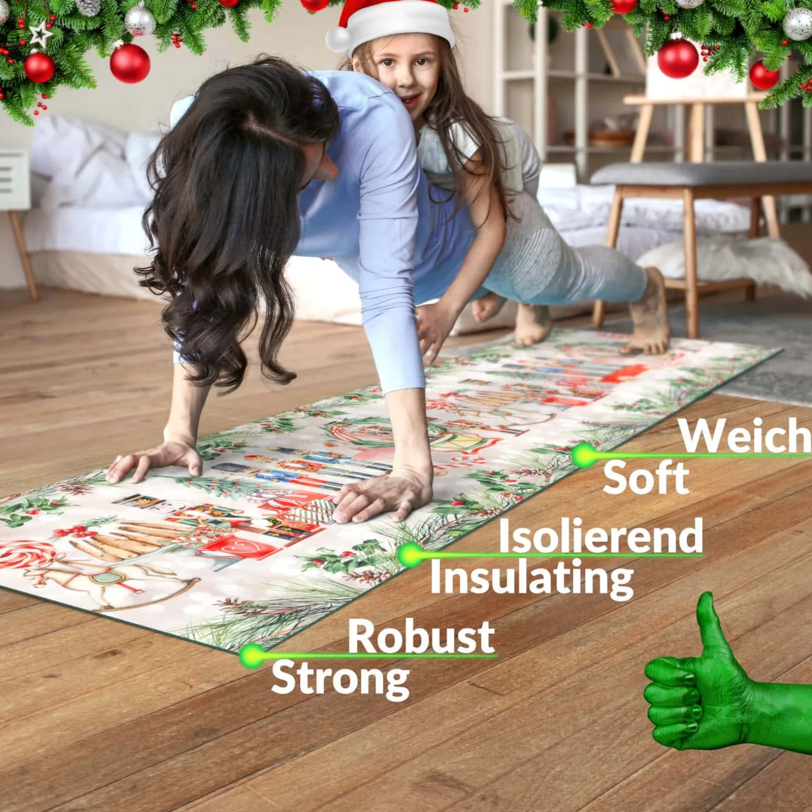 Küchenläufer Küchenteppich Läufer Flur Teppichläufer Sprinty Nussknacker 52cm Breite
