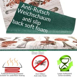 Küchenläufer Küchenteppich Läufer Flur Teppichläufer Sprinty Schocko 52cm Breite