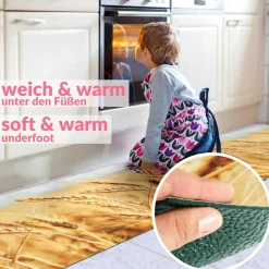 Küchenläufer Küchenteppich Läufer Flur Teppichläufer Sprinty Ähre 52cm Breite
