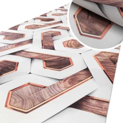 Küchenläufer Küchenteppich Läufer Flur Teppichläufer Motiv Parket 3D Illusion