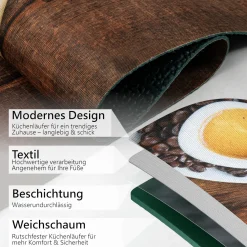 Küchenläufer Küchenteppich Läufer Flur Teppichläufer Sprinty Gelati Mehrfarbig 50cm Breit