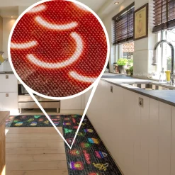 Küchenläufer Küchenteppich Läufer Flur Teppichläufer Sprinty Party Mehrfarbig 50cm Breit