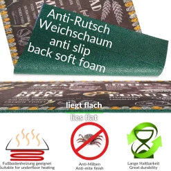 Küchenläufer Küchenteppich Läufer Flur Teppichläufer Sprinty Bakery Mehrfarbig 50cm Breit