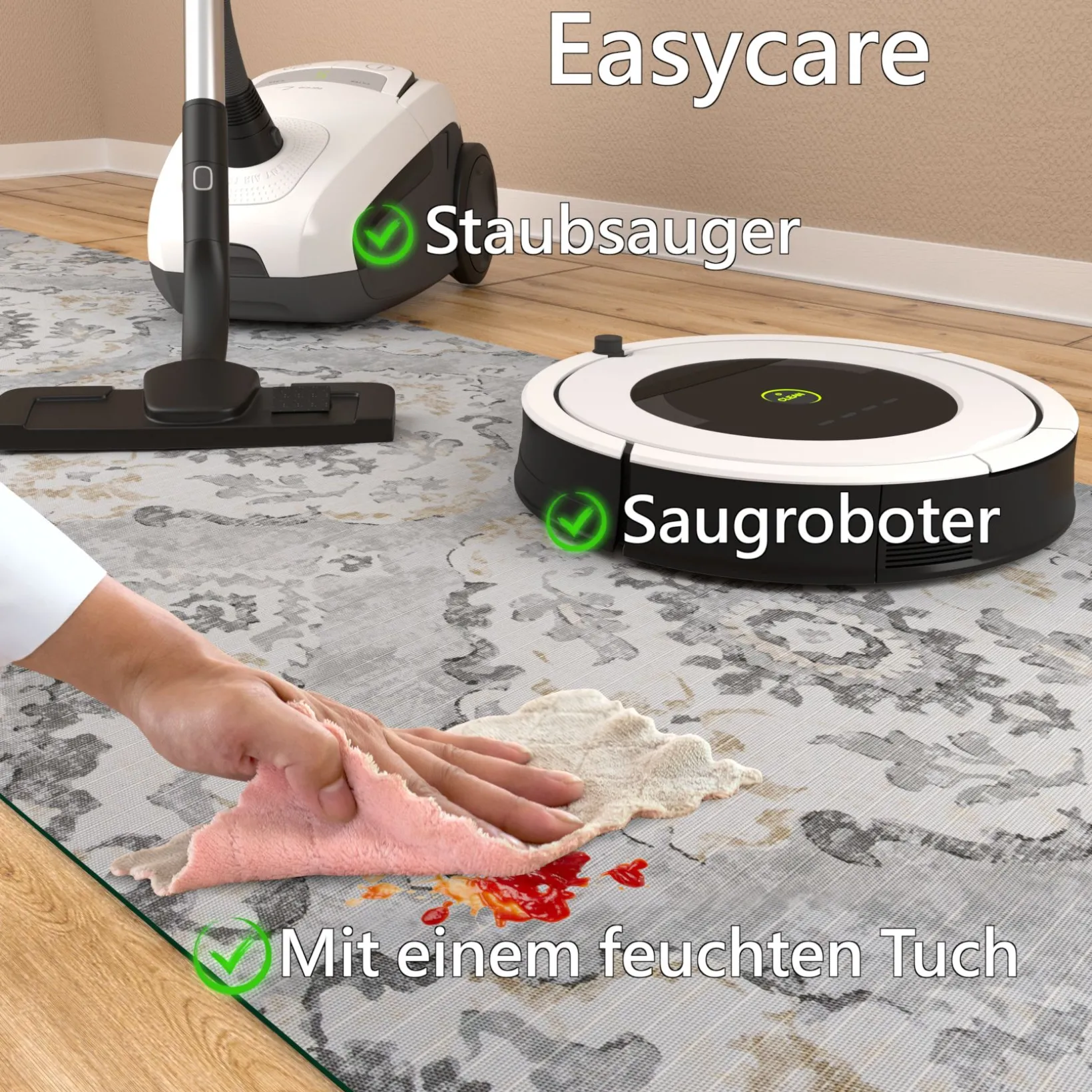 Küchenläufer Küchenteppich Läufer Flur Teppichläufer Sprinty Ofelia Lilla 50cm Breit