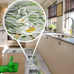 Küchenläufer Küchenteppich Läufer Flur Teppichläufer Sprinty Camomilla Grau 50cm Breit