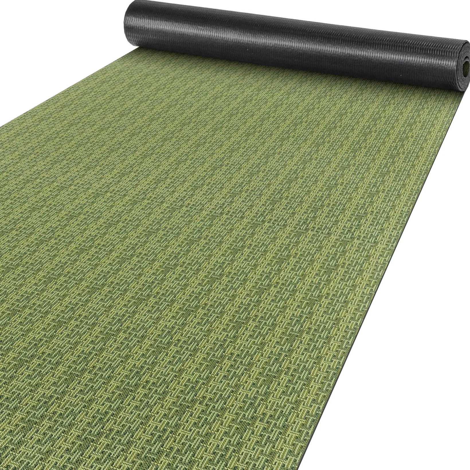 Küchenläufer Küchenteppich Läufer Flur rutschfest waschbar Flechtoptik Grün