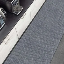 Küchenläufer Küchenteppich Läufer Flur 3-Schicht Premium Flechtoptik Grau