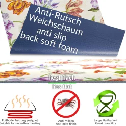 Küchenläufer Küchenteppich Mirza Maggio Läufer Flur abwaschbar | 48cm Breit