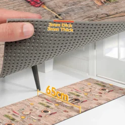 Küchenläufer Teppich Läufer Flurteppich waschbar rutschfest Spicy Breite 65cm