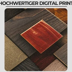 Küchenläufer Teppichläufer Flur Läufer abwaschbar Küchenteppich rutschfest Holz Rot