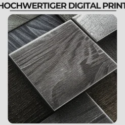Küchenläufer Teppichläufer Flur Läufer abwaschbar Küchenteppich rutschfest Holz Grau
