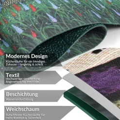 Küchenläufer Teppichläufer Läufer Flur Küchenteppich rutschfest pflegeleicht Olvian Breite 52cm
