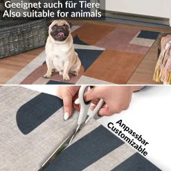 Küchenläufer Teppichläufer Läufer Flur Küchenteppich rutschfest pflegeleicht Melora Breite 52cm