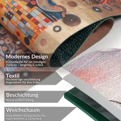 Küchenläufer Teppichläufer Läufer Flur Küchenteppich rutschfest pflegeleicht Ramina Breite 52cm